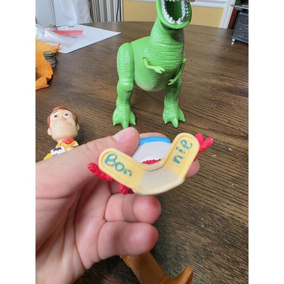 Toy Story Action Figures Lot of 3 Woody, Rex & Spone Forky Disney Pixar VIDEO - Picture 5 of 16